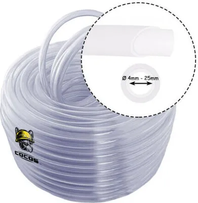 Produktbild von PVC Luftschlauch Aquariumschlauch Wasserschlauch 50m 10mm Transparent lebensmittelecht