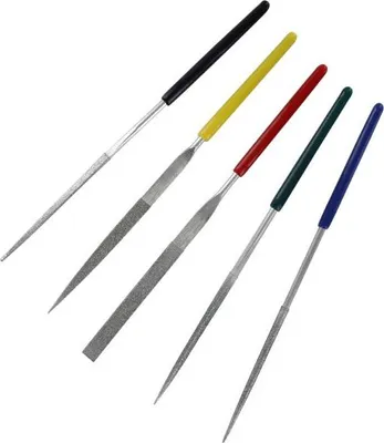 Produktbild von Modelcraft Diamant-Nadelfeilen mit Griff (5 Stück)