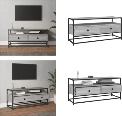 Produktbild von vidaXL TV Schrank Grau Sonoma 100x35x45 cm Holzwerkstoff - TV-Schrank - TV-Schränke - TV-Möbel - TV-Ständer