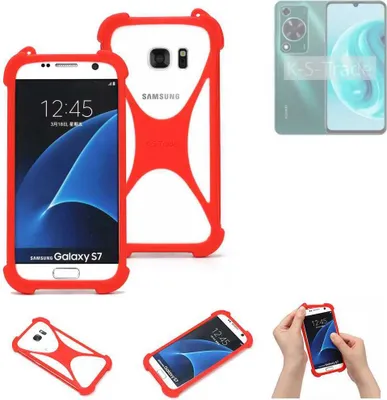 Produktbild von K-S-Trade Handy-Hülle kompatibel mit Huawei Enjoy 70 Schutz-Hülle Bumper Silikon Schutz Hülle Cover Case Silikoncase Silikonbumper TPU Softcase