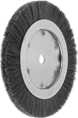Immagine prodotto di Lessmann Spazzola circolare a fila singola microabrasiva 0,6 mm, SiC 120, ⌀ spazzola x larghezza spazzola: 200X16 mm