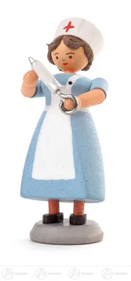 Produktbild von Miniatur Krankenschwester  Höhe ca 6,5 cm NEU