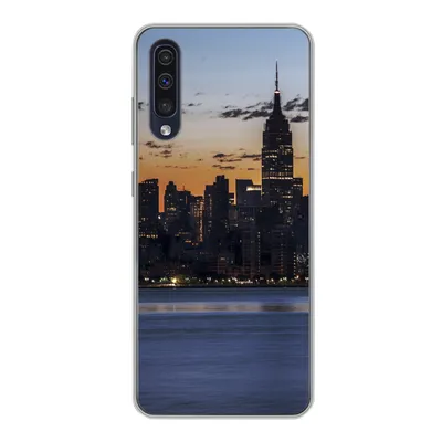 Produktbild von MuchoWow® Handyhülle Schutzhülle Hülle für Samsung Galaxy A30s New York - Skyline - Amerika Silikon Softcase Handy Hülle - Karteninhaber