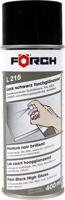 Produktbild von FÖRCH Lack Standardfarben 400ml schwarz matt
