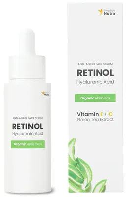 Productafbeelding van Swedish Nutra Gezichtsserum met retinol en hyaluronzuur, 30 ml