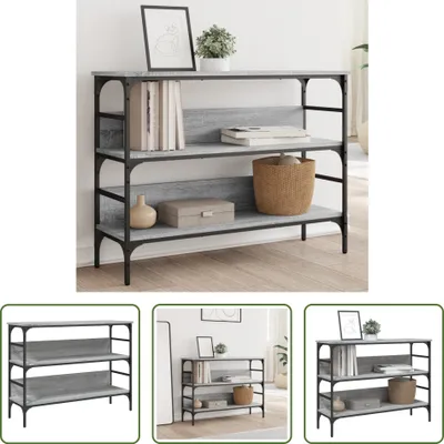 Produktbild von The Living Store Konsolentisch Grau Sonoma 100x32x75 cm Holzwerkstoff