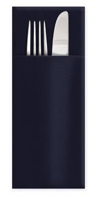 Produktbild von 250x Servietten Bestecktaschen CutleryStar 2-lagig 38 x 32 cm schwarz