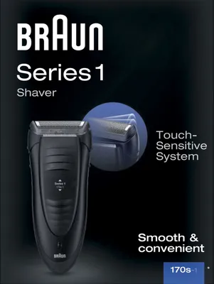 Image de Braun Series 1-170 Rasoir à grille Tondeuse Noir rasoir pour homme