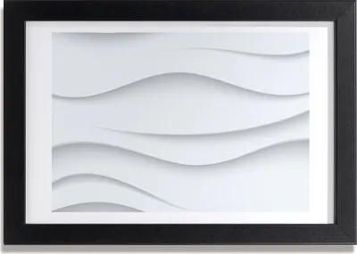 Produktbild von Bild 30x20 MDF-Rahmen, Wandkunst abstrakte Wellen