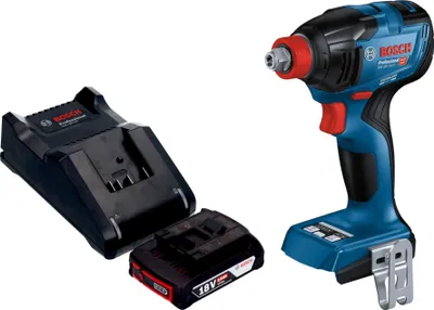 Produktbild von Bosch GDX 18V-210 C Professional Akku Drehschlagschrauber 18 V 210 Nm Brushless + 1x Akku 2,0 Ah + Ladegerät