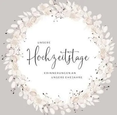 Immagine prodotto di Unsere Hochzeitstage - Erinnerungen an unsere Ehejahre, Hochzeitstagebuch Erinnerung