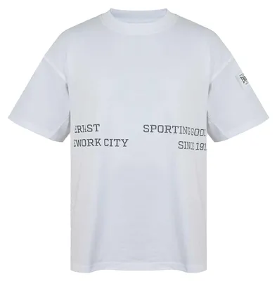 Productafbeelding van Everlast - "NYC" T-shirt voor heren, met een verlaagde schouderlijn, oversized model, artikelnummer GT28359 (maat L) (wit)