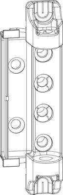 Image de MACO Palier de compas DT160, 4/18 et 12/18 mm, 160 kg, argent (227470)