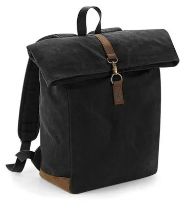 Produktbild von Quadra - Rucksack "Heritage",  Lederakzente FK1540 (Einheitsgröße) (Schwarz)