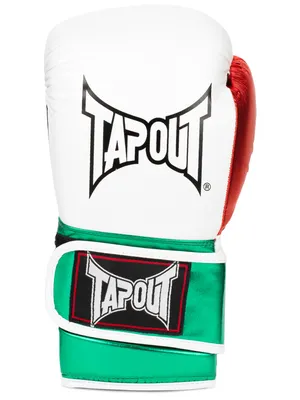 Produktbild von Boxhandschuhe aus Kunstleder (1Paar) PAPITO White/Green/Red 14 oz Tapout