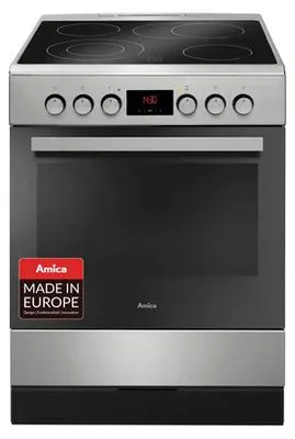 Produktbild von Amica SHC 903 001 E, Standherd Elektro, 50 cm, Fine Design, Edelstahl, SensorControlPlus Timer, MF9, Umluft,