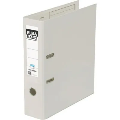 Image de Elba 100022632 Classeur rado plast PVC/PVC - A4, 80 mm, blanc