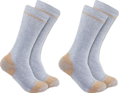 Produktbild von Carhartt Baumwolle BLEND STEEL TOE BOOT SOCK 2 PACK SB5552M, Farbe:grey, Größe:LRG
