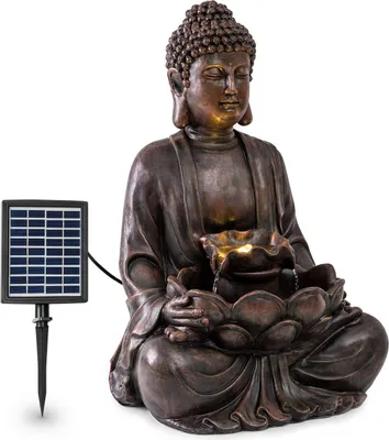 Produktbild von Blumfeldt Dharma solárna fontána, LED, 48 x 72 x 41 cm (ŠxVxH), polyresin, bronz