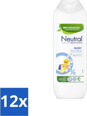 Produktbild von Neutral - Babyshampoo - Empfindliche Haut - Parfümfrei - 250 ml - Vorteilspack - 12 Stücke