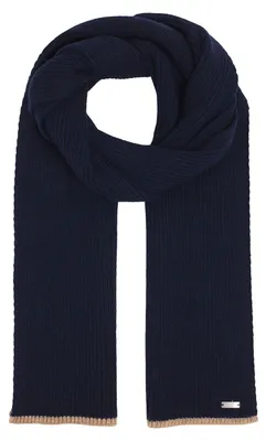 Productafbeelding van bugatti sjaal Knitted Scarf Navy donkerblauw