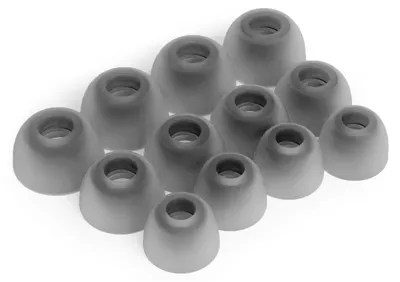 Produktbild von 12 x Silikon Ohrstöpsel Ohrhörer Gummi Tipps Für JBL Wave 200 TWS Kopfhörer Ohrhörer in Schwarz