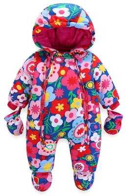 Produktbild von Winterstrampler mit Kapuze für Babys 6-9 Monate