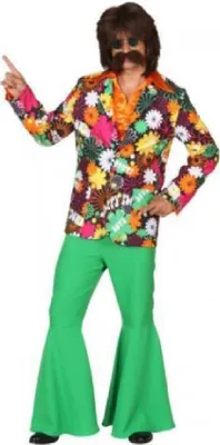 Produktbild von O7331-52-54 Hippie Kostüm Anzug Hippieanzug Partyanzug Herren Gr.52-54