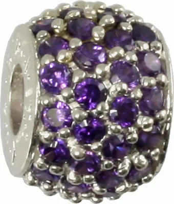 Produktbild von CarloBiagi Bead Charm Schmuck Element Zirkonia 925 Echt Silber BBSCZPS01PR