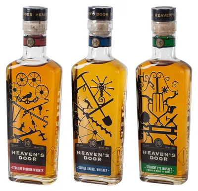 Imagen del producto de Bob Dylan, Heaven's Door, set de 3 botellas de whisky
