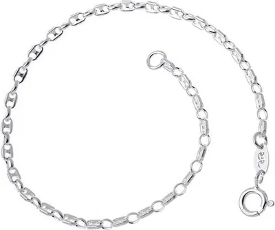 Produktbild von SILBERKETTEN STORE Kaffeebohnenkette Armband 2,5mm - 925 Silber, Länge wählbar - 17cm
