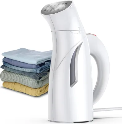 Obrázek produktu pro Ruční napařovací žehlička na oděvy, příkon 700 W, nádržka na vodu 240 ml, 140 ℃/284℉, rychlé zahřátí za 40 s, odstraňuje záhyby, pro domácnost, kancelář a cestování