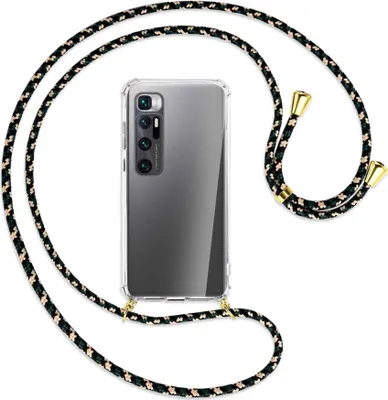 Produktbild von Handykette Backcover-Schutzhülle mit Band (Metall goldfarben) für Xiaomi Mi 10 Ultra - camouflage