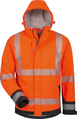 Produktbild von LUKAS wattierte Warnschutz-Softshell-Jacke Größe 7-5XL(74/76)