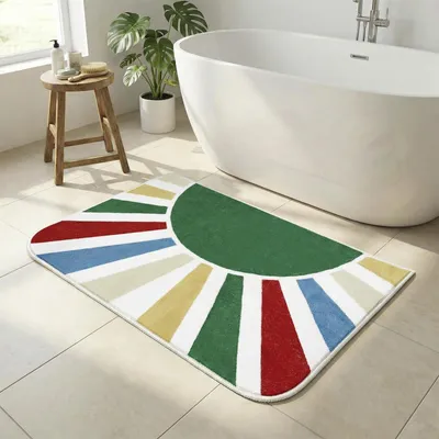 Produktbild von Omgoods – Rutschfeste Badmatte für das Badezimmer, waschbar und flauschig