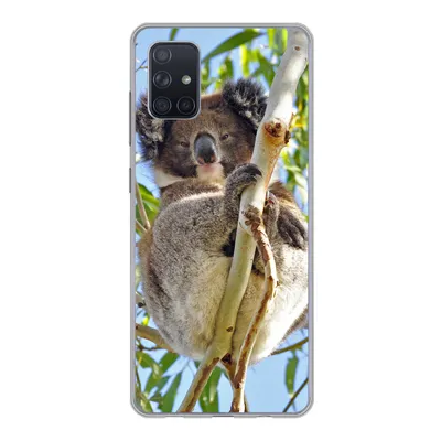 Produktbild von MuchoWow® Handyhülle Schutzhülle Hülle für Samsung Galaxy A71 Koala - Luft - Kinder - Jungen - Mädchen Silikon Softcase Handy Hülle - Kartenbesitzer