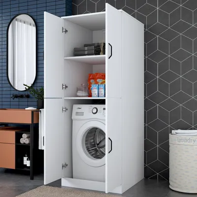 Immagine prodotto di Sarre - Armadio Multiuso Grande, 70x182h cm Bianco, 2 Ripiani
