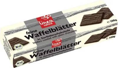 Image de Feuilles de gaufrettes au chocolat noir 100g
