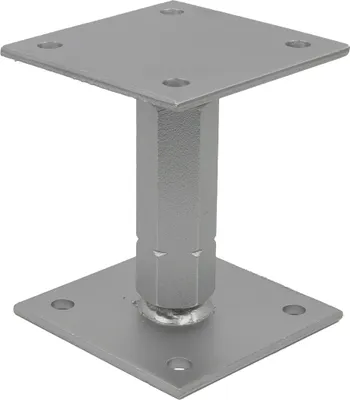 Produktbild von GeZu Impex® Pfostenträger Harry 100 & 100 mm höhenverstellbar 120 - 160 mm Pfostenschuh Stützenfuß