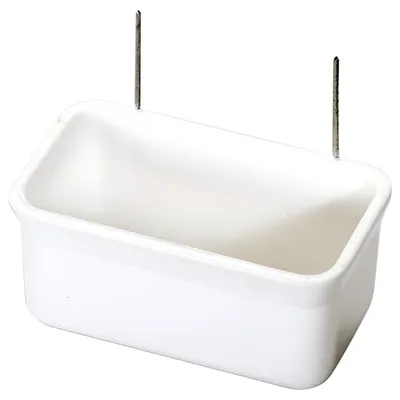 Produktbild von Nobby Futterbehälter mit Drahthaken 9,0 x 5,0 x 4,4 cm weiß