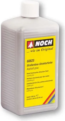 Produktbild von NOCH Straßenbau-Strukturfarbe, 250 ml Asphalt grau für Modellbau Straßen, einfach zu gestalten mit realistischer Asphaltstruktur