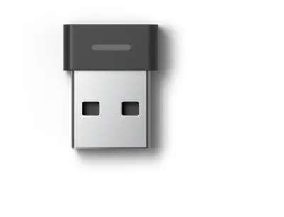 Produktbild von Microsoft 8SC-00002, USB-Receiver, 1,9 g, Schwarz