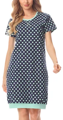 Produktbild von Merry Style Damen Nachthemd MS10-184 (Dunkelblau/Punkten, S)