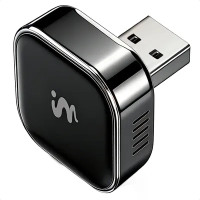 Produktbild von imoshion Mini 2-in-1 Auto Dongle – Drahtloses CarPlay und Android Auto – Schwarz