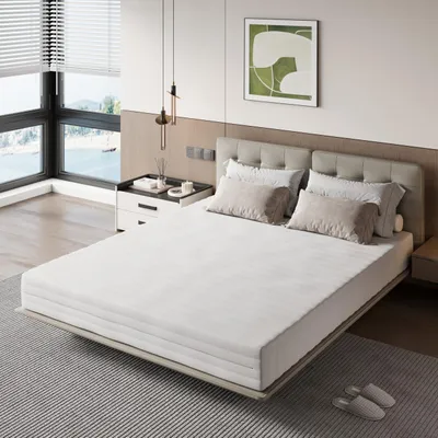 Matratze 160x190 cm, 7-Zonen Memory Foam, mittelfest, 16 cm hoch