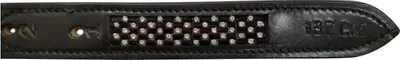 Produktbild von NORTON CLUB Damier Steigbügelriemen, Farbe:schwarz, Größe:137 cm lang 24 mm breit