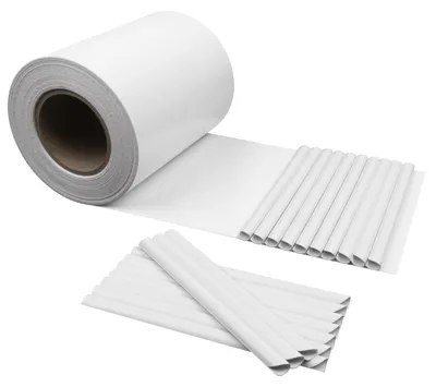 Produktbild von PVC Sichtschutzstreifen 50m x 19cm, 30 Clips, 450 g/m², weiß, für Gartenzaun