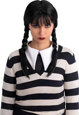 Produktbild von Gothic-Perücke Kostümaccessoire schwarz - Einheitsgröße