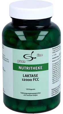 Produktbild von Green Line Nutritheke Laktase 12000 FCC Kapseln, 120 St. Kapseln