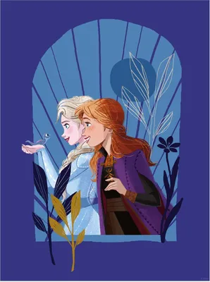 Produktbild von Disney Poster Die Eiskönigin Spottdrossel Lila - 612841 - 40 cm x 50 cm